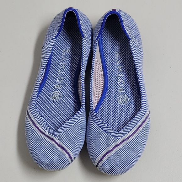 Rothy's The Flat Retired Mirror Reflective Stripe Round Toe Flats - Picture 3 of 15